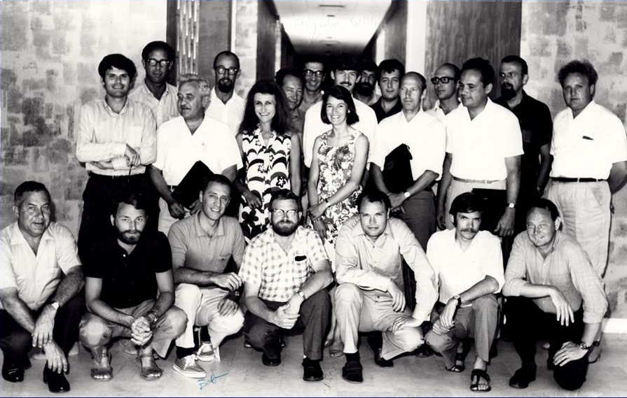 A photo of the atendees of the first international meiofauna conference held in Tunisia in 1969